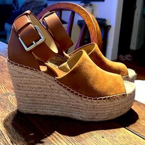 Marc fisher adalyn platform wedge espadrilles